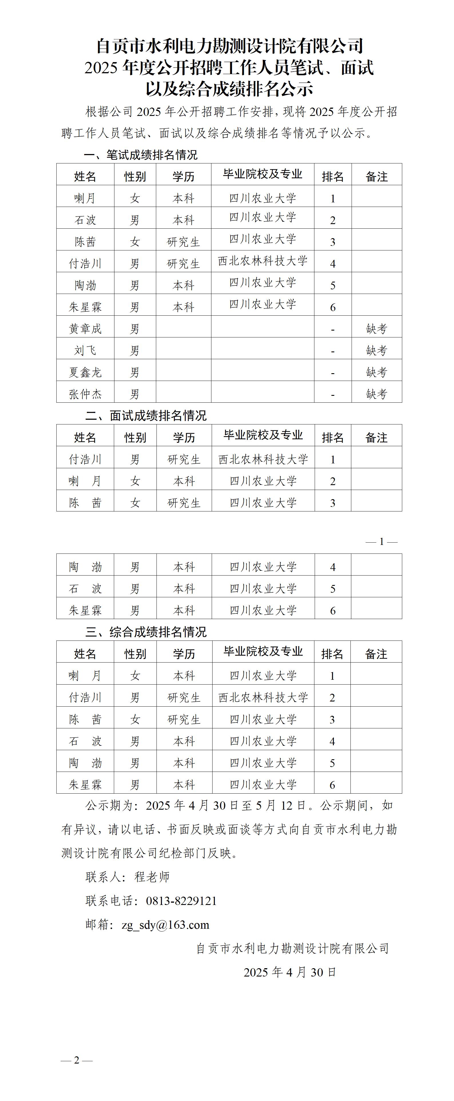 2025年度公開招聘工作人員筆試、面試以及綜合成績排名公示_01.jpg